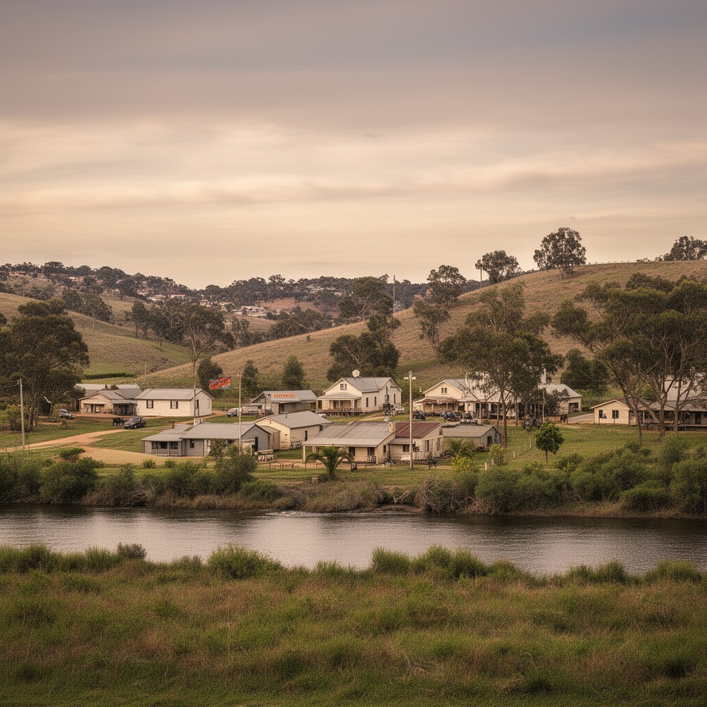 AI-generated illustration of Gundagai