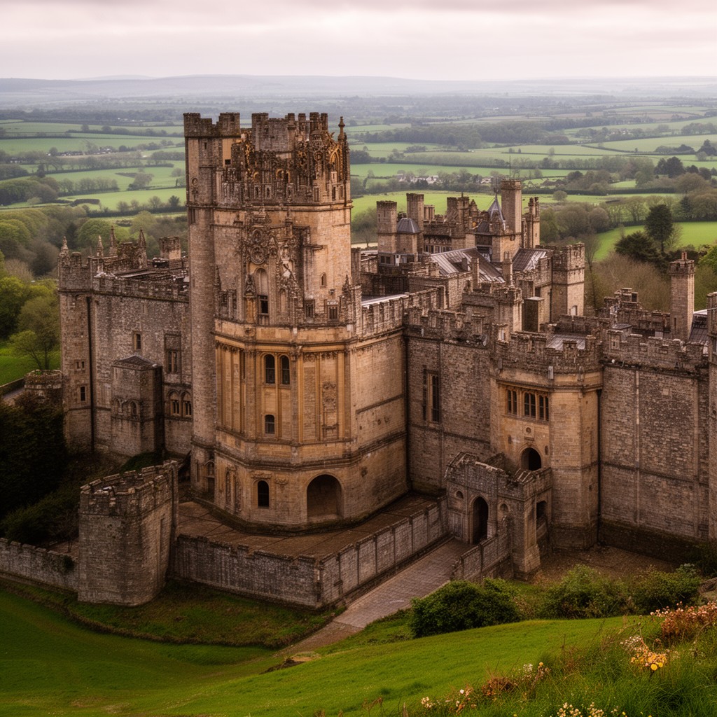 AI-generated illustration of Bolsover Castle
