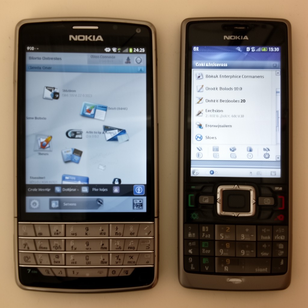 AI-generated illustration of Nokia Eseries