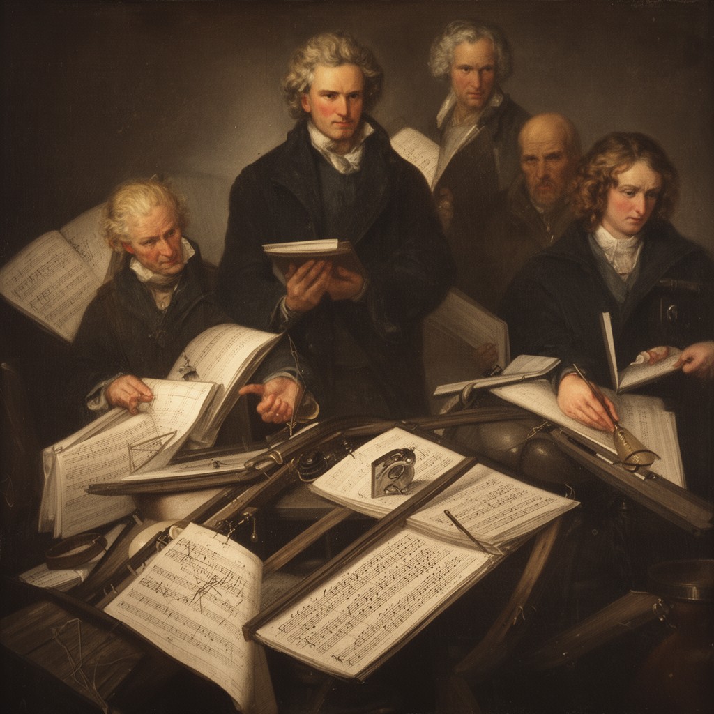 AI-generated illustration of Symphony No. 9 in D minor, Op. 125