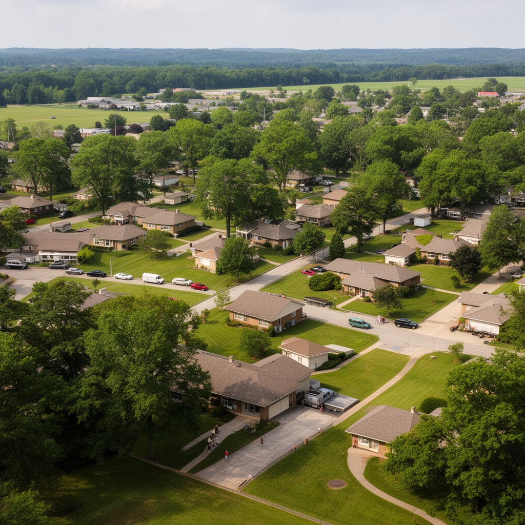 AI-generated illustration of Greenhills, Ohio