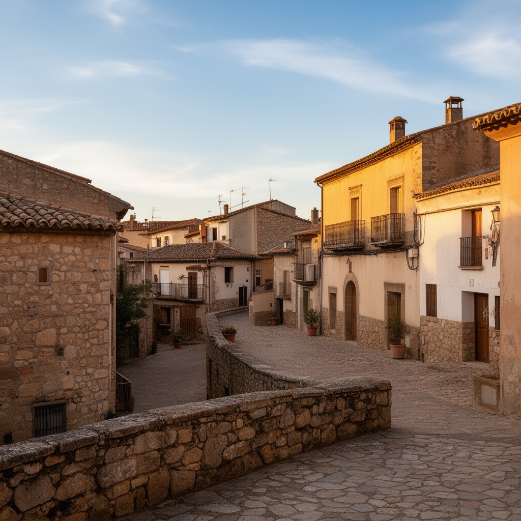 AI-generated illustration of Fuendetodos, Aragon, Spain