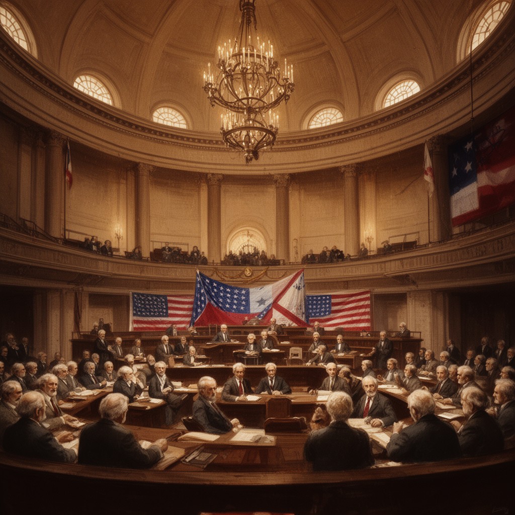 AI-generated illustration of Confederate Congress