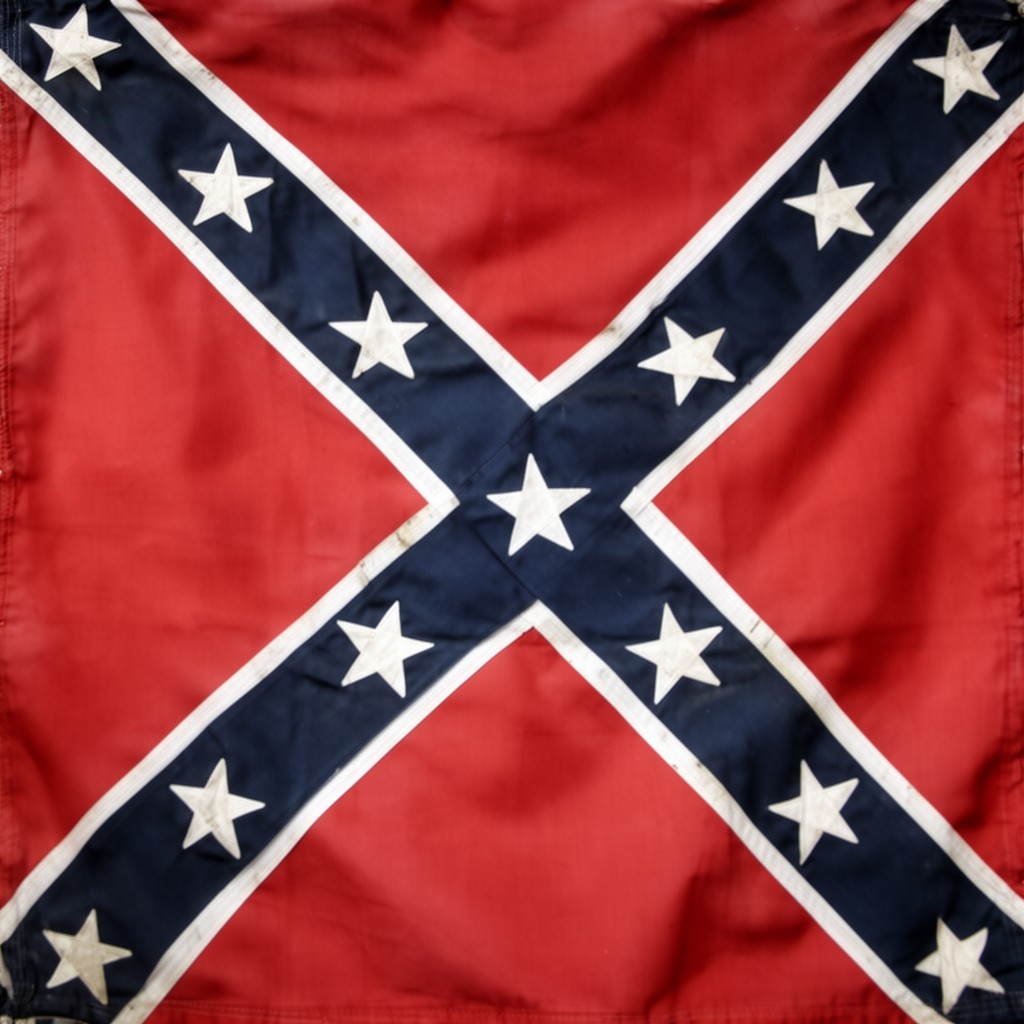 AI-generated illustration of Confederate battle flag