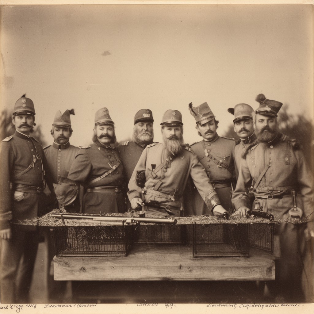 AI-generated illustration of Lieutenant General (Confederate States Army)