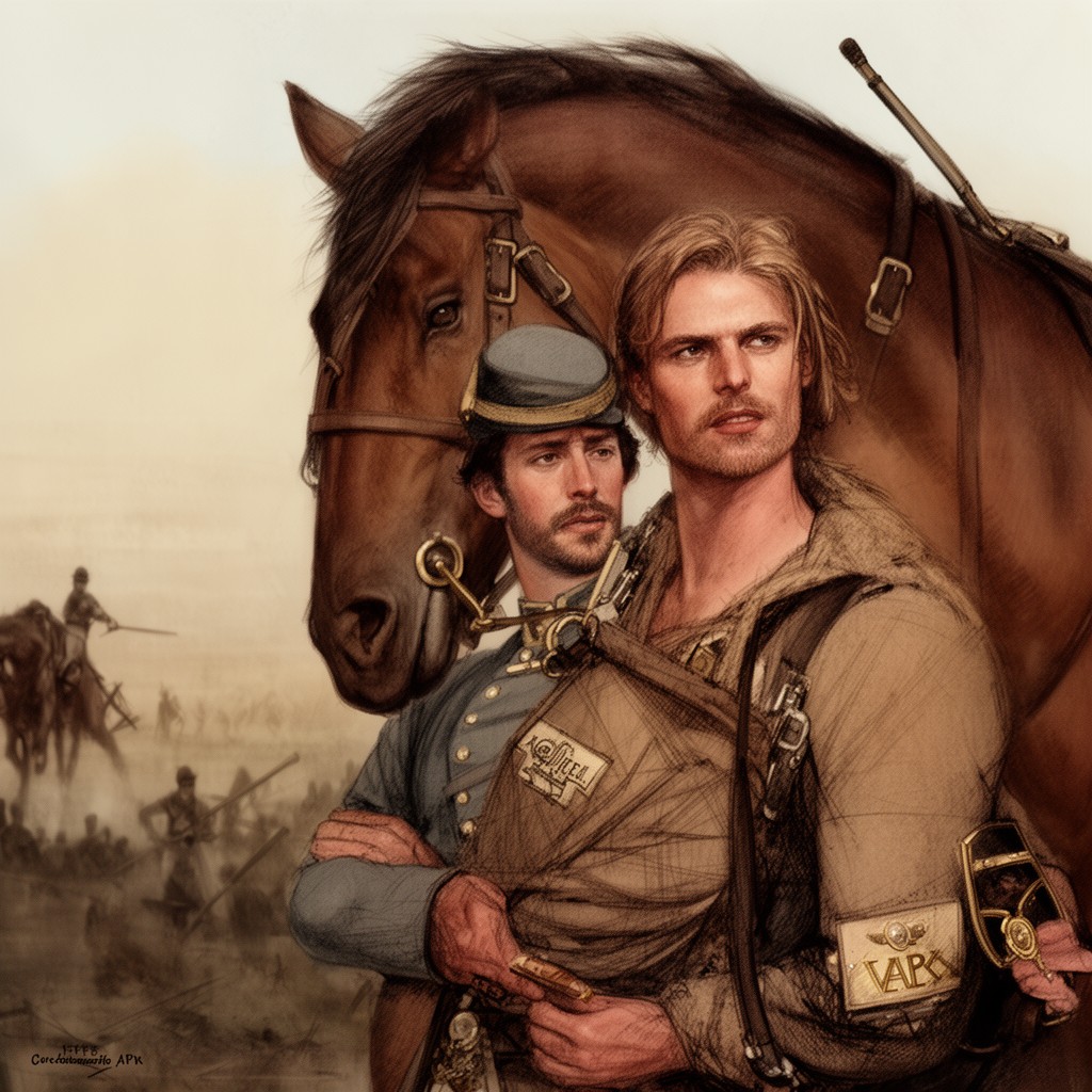 AI-generated illustration of Lee’s War Horse