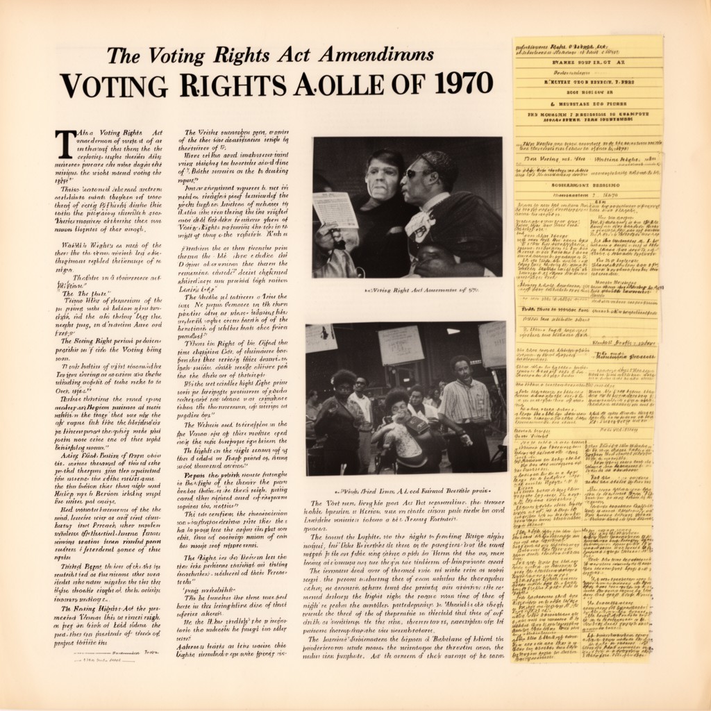 AI-generated illustration of Voting Rights Act Amendments of 1970