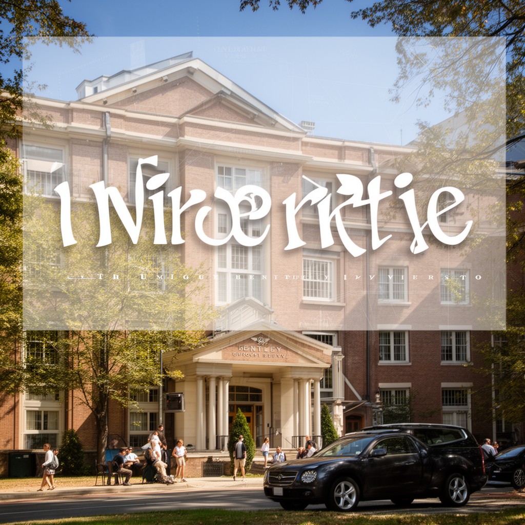 AI-generated illustration of Bentley University