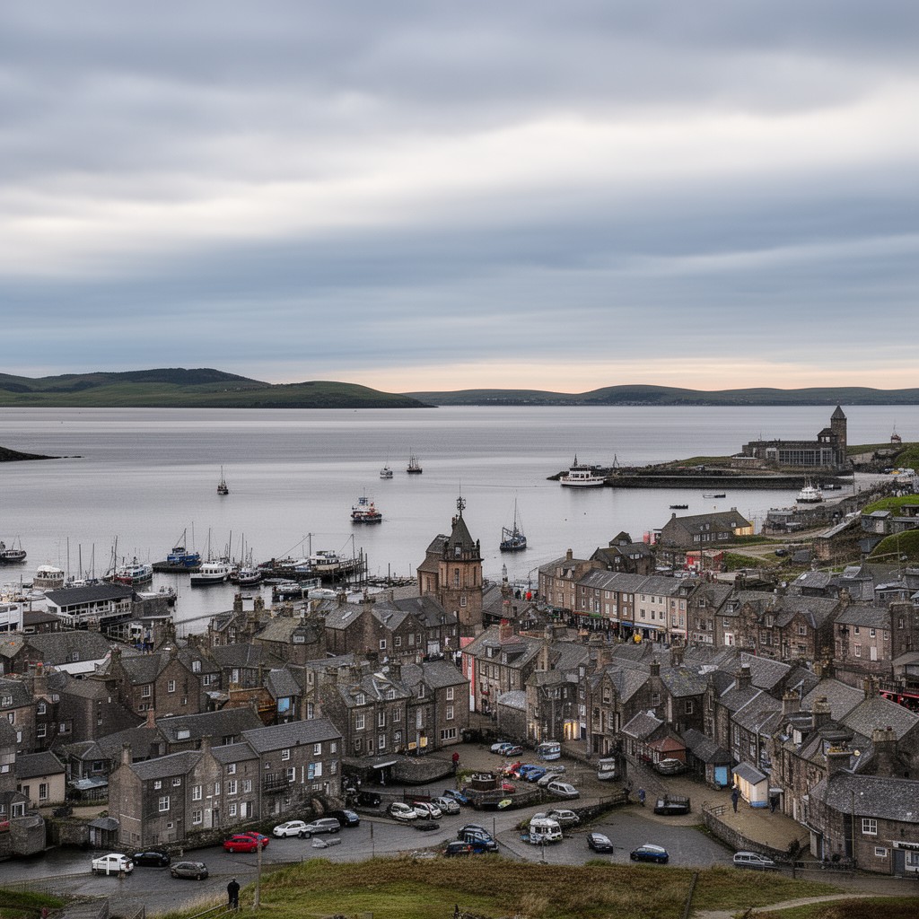 AI-generated illustration of Tayport