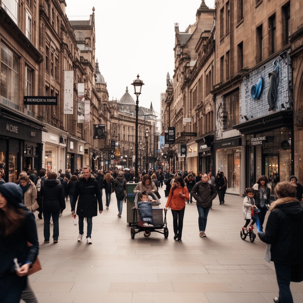 AI-generated illustration of Buchanan Street