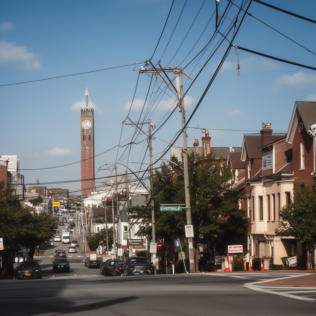 AI-generated illustration of Hyattsville, Maryland