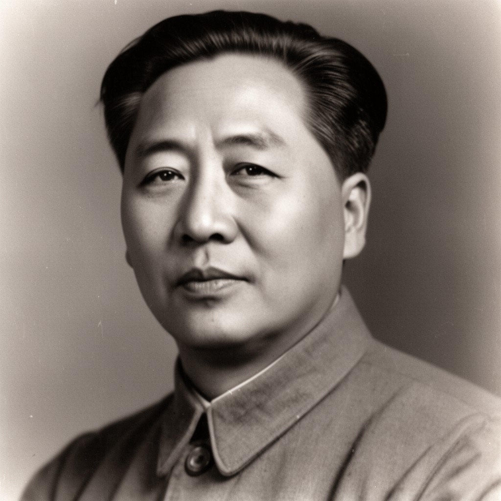 AI-generated illustration of Mao Zemin