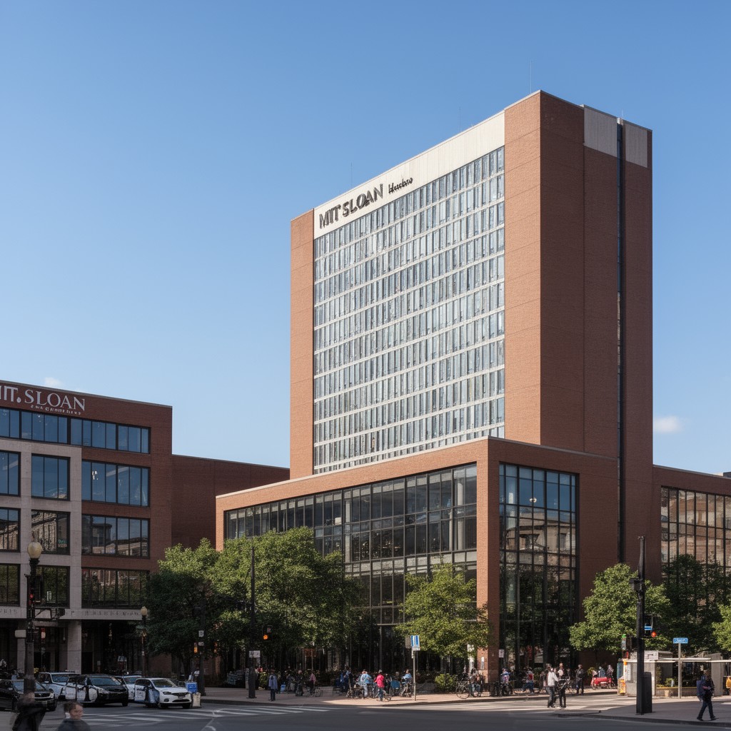 AI-generated illustration of MIT Sloan School of Management