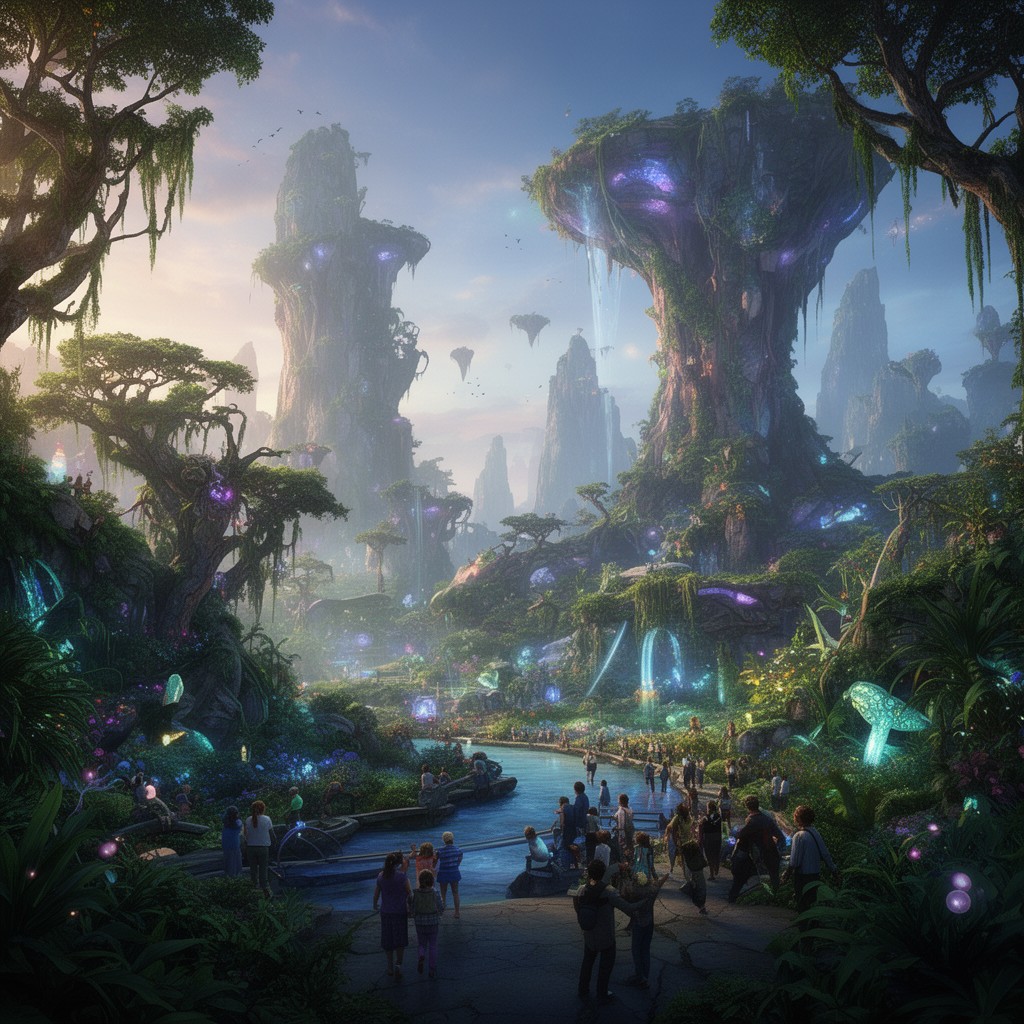 AI-generated illustration of Pandora – The World of Avatar