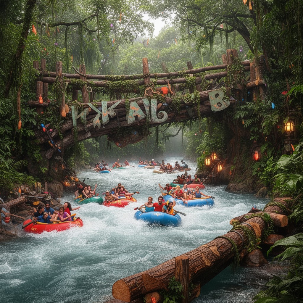 AI-generated illustration of Kali River Rapids