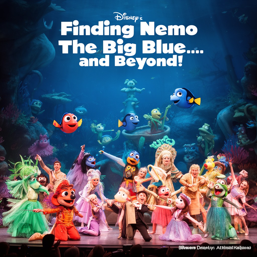 AI-generated illustration of Finding Nemo: The Big Blue... and Beyond!