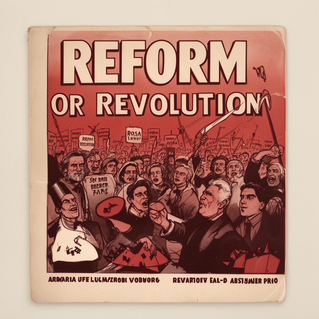 AI-generated illustration of Reform or Revolution