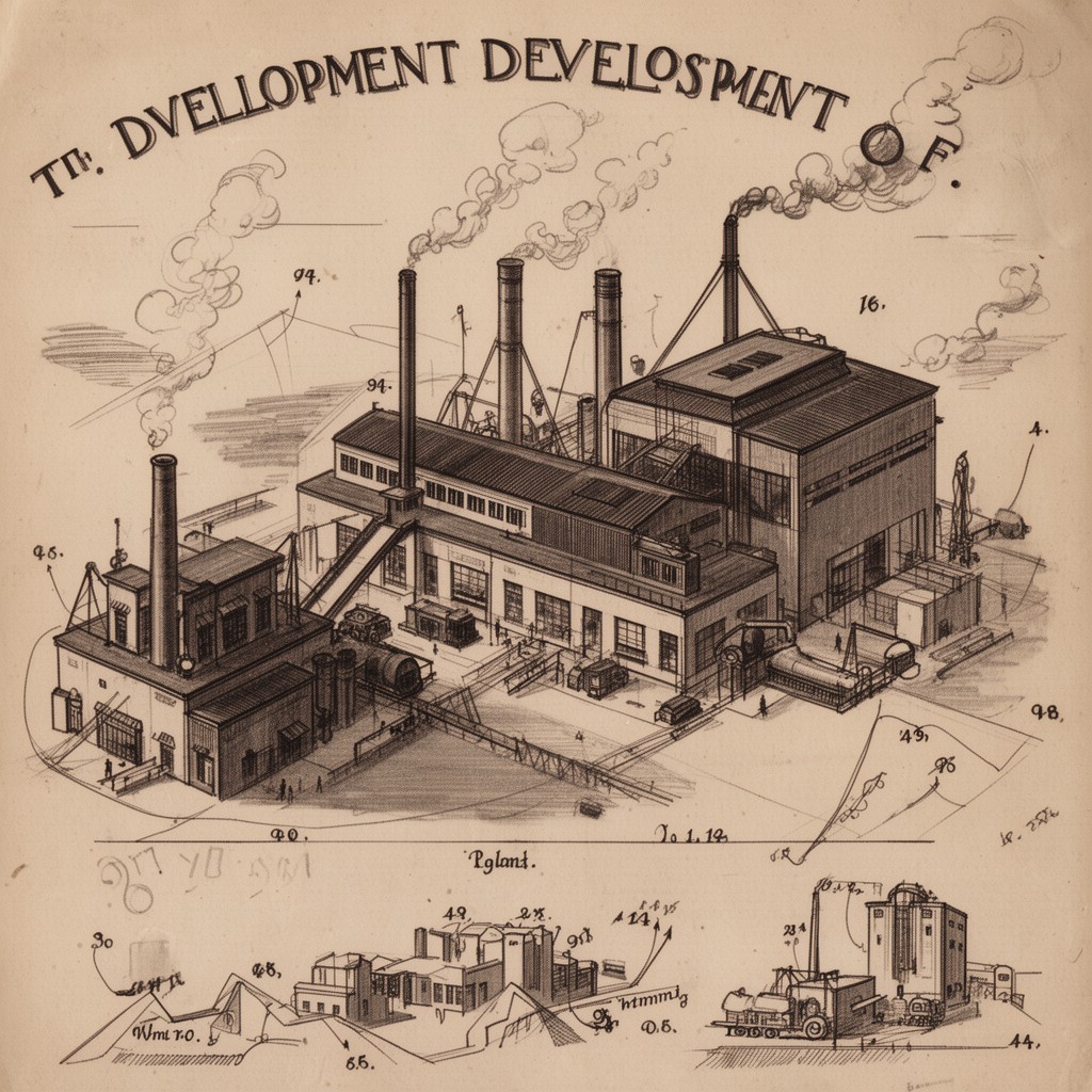 AI-generated illustration of The Industrial Development of Poland