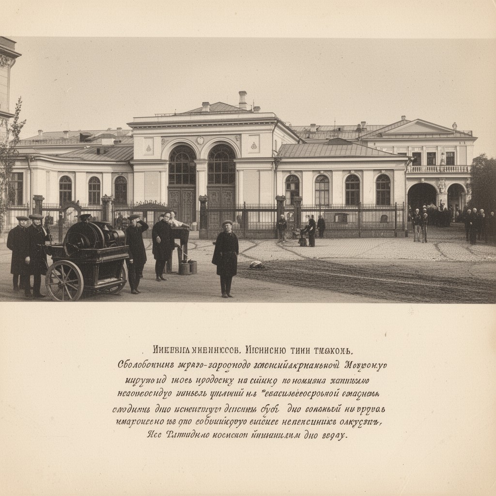 AI-generated illustration of Imperial Moscow Technical School