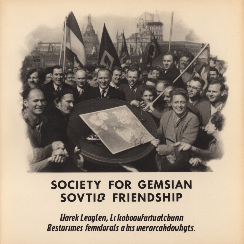 AI-generated illustration of Society for German–Soviet Friendship