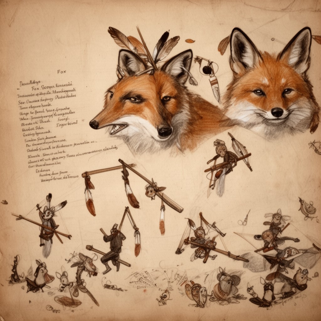 AI-generated illustration of Fox language