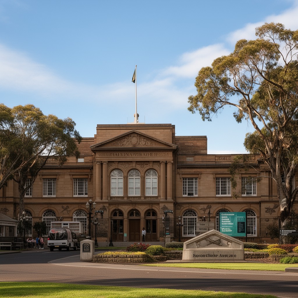 AI-generated illustration of Old Parliament House, Canberra