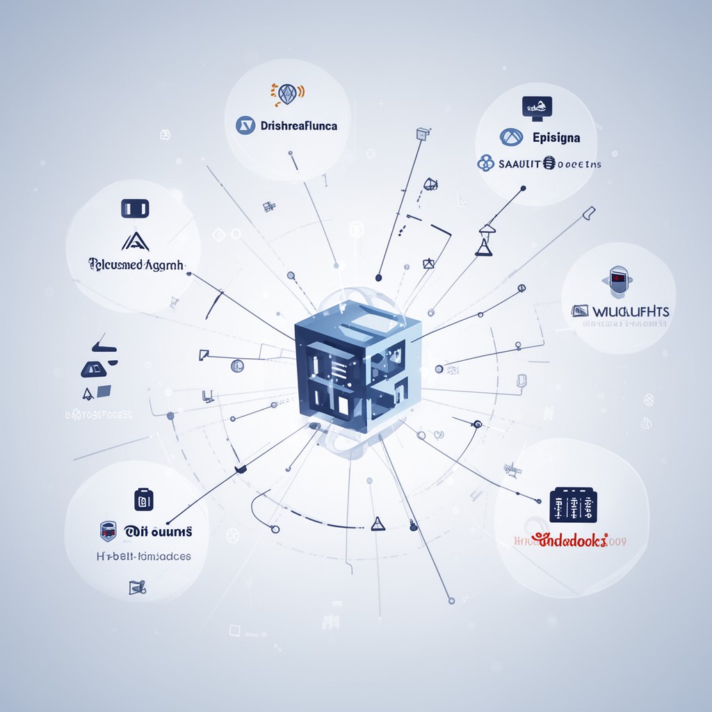 AI-generated illustration of Domain Name System root zone