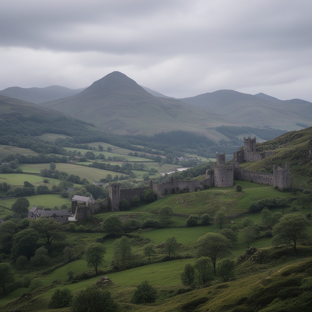 AI-generated illustration of North Wales