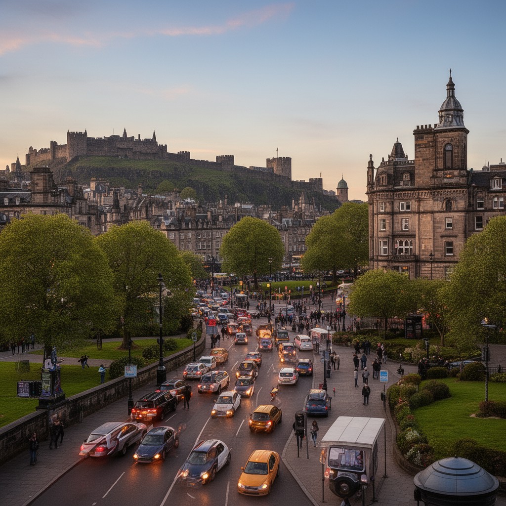 AI-generated illustration of Princes Street