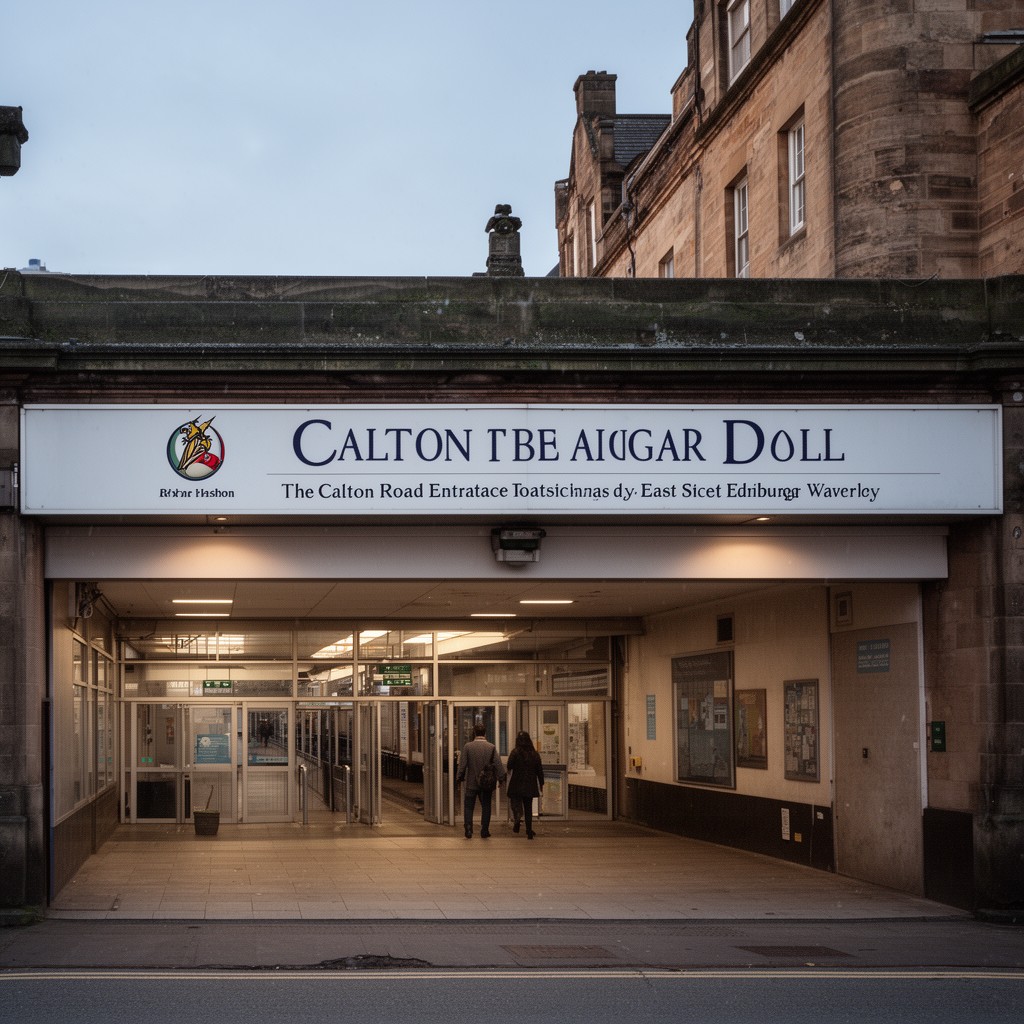 AI-generated illustration of Calton Road entrance