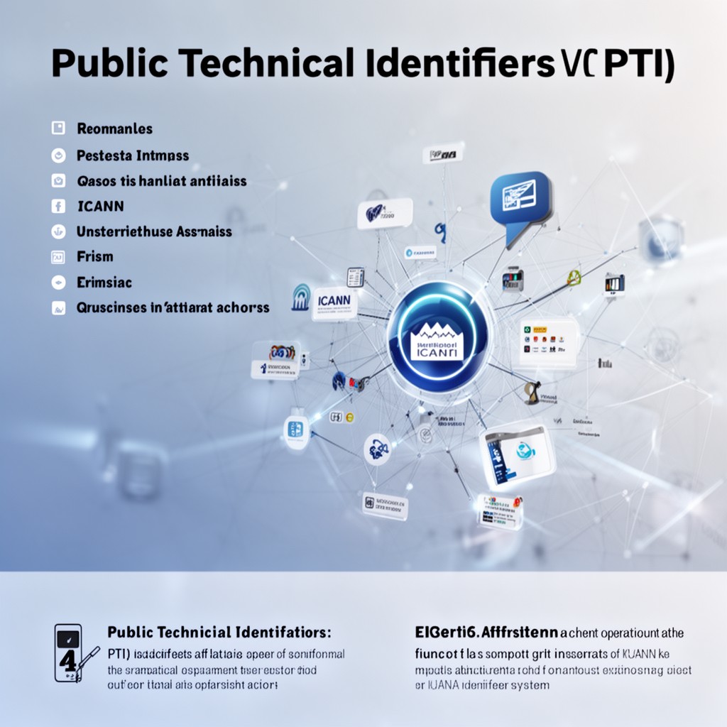 AI-generated illustration of Public Technical Identifiers