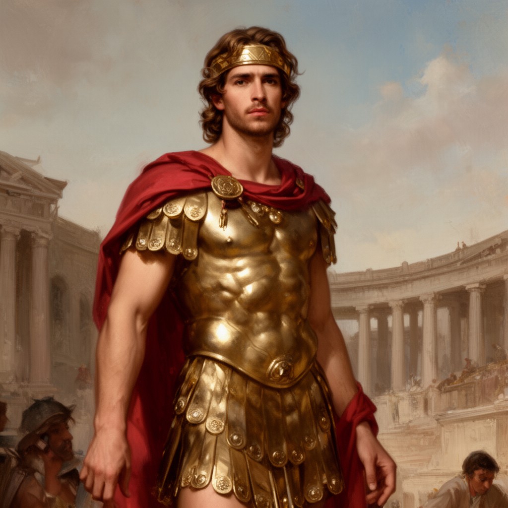AI-generated illustration of Commodus
