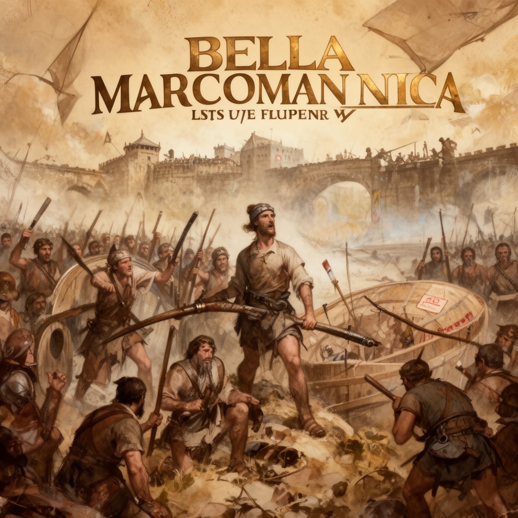 AI-generated illustration of Bella Marcomannica