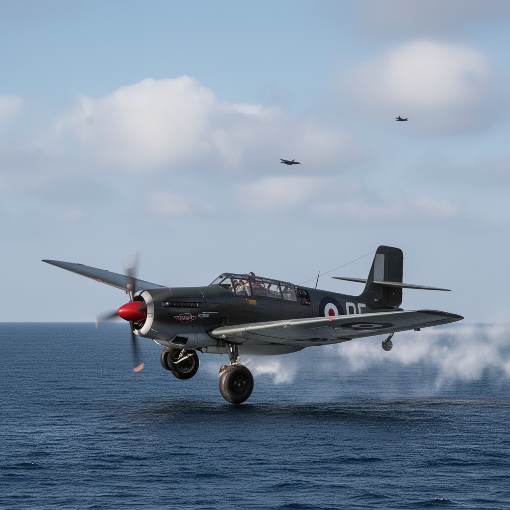 AI-generated illustration of Hawker Sea Fury