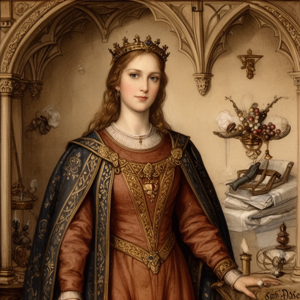 AI-generated illustration of Joan of Acre