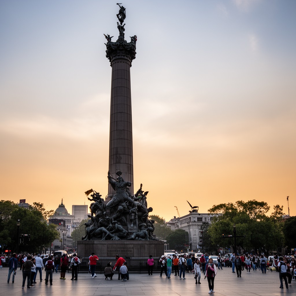 AI-generated illustration of Monument to the Niños Héroes