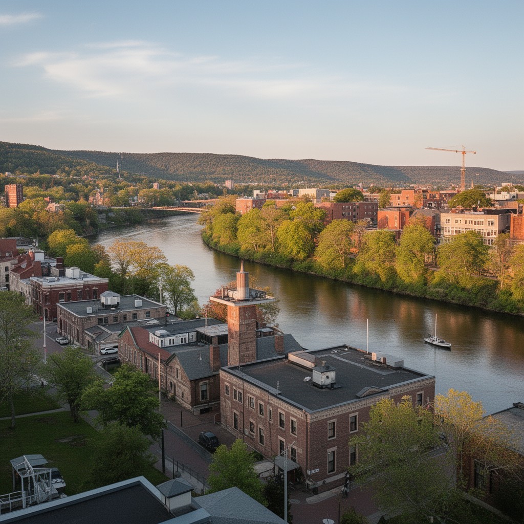 AI-generated illustration of Fredericton