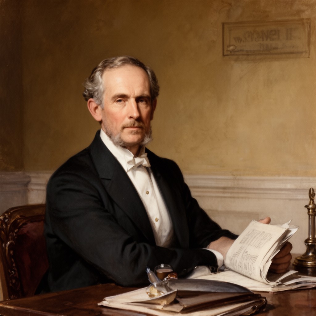 AI-generated illustration of John Russell, 4th Earl Russell