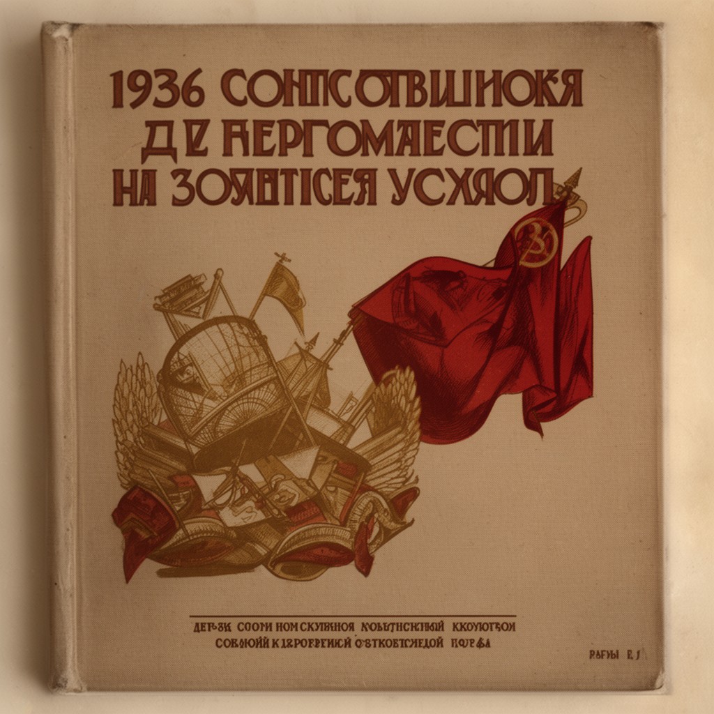 AI-generated illustration of 1936 Constitution of the Soviet Union