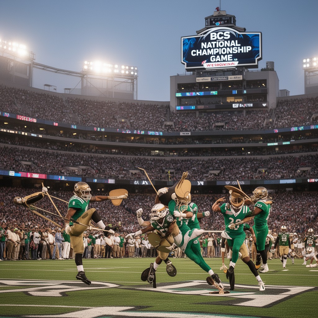 AI-generated illustration of BCS National Championship Game