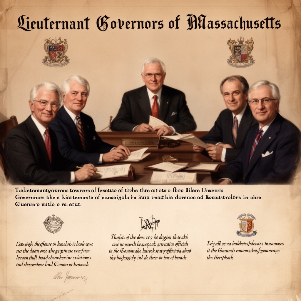 AI-generated illustration of Lieutenant Governors of Massachusetts