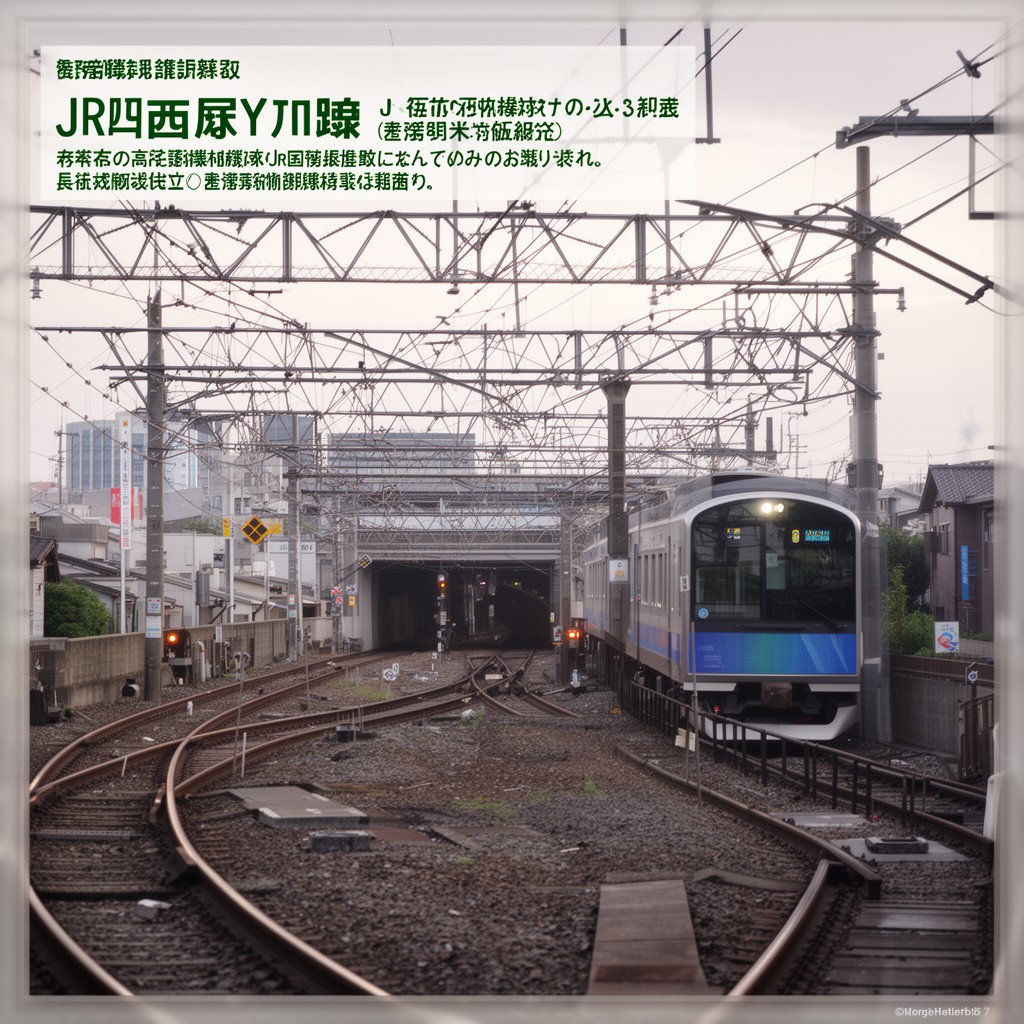 AI-generated illustration of JR West Hanwa Line
