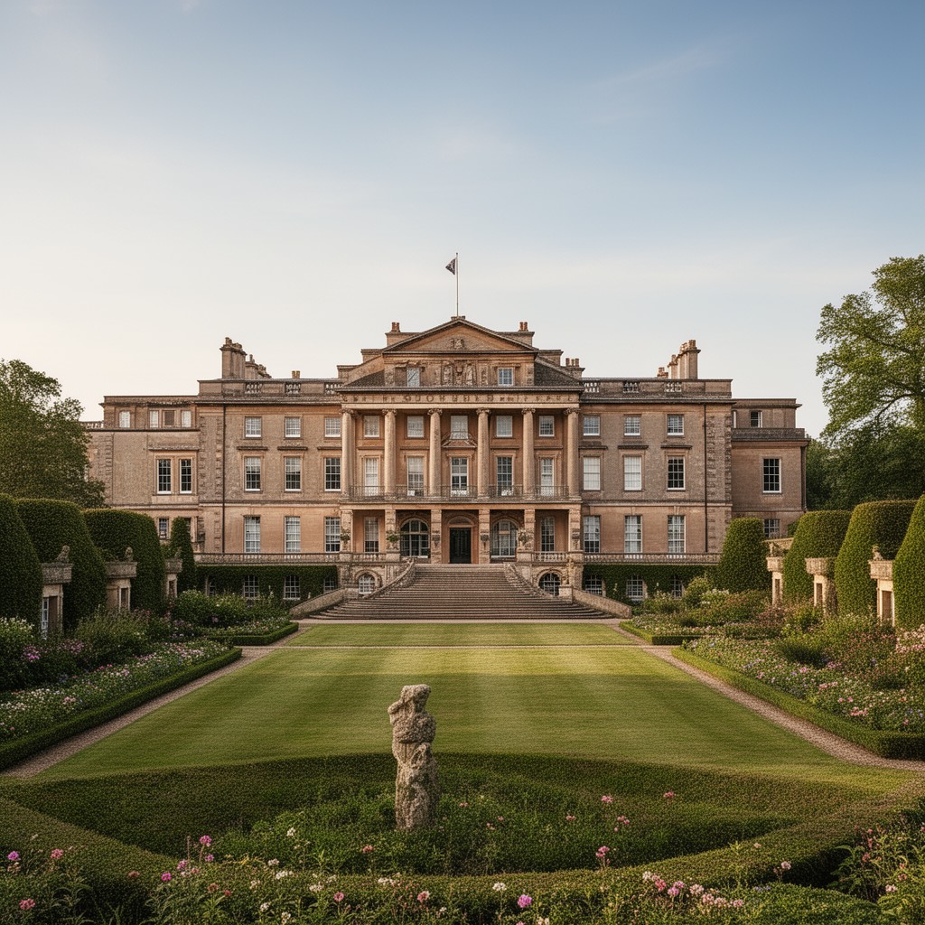 AI-generated illustration of Stowe House