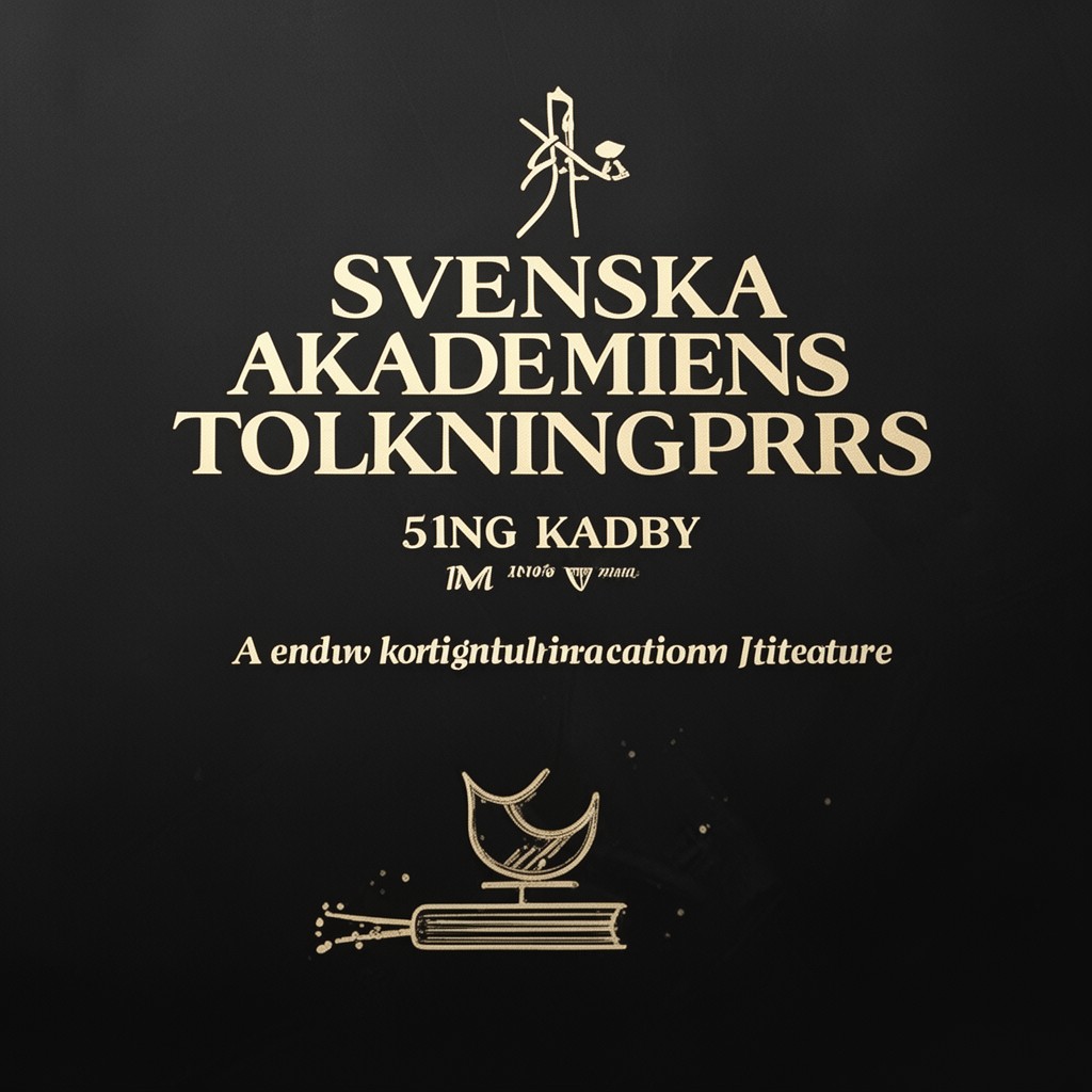 AI-generated illustration of Svenska Akademiens tolkningspris