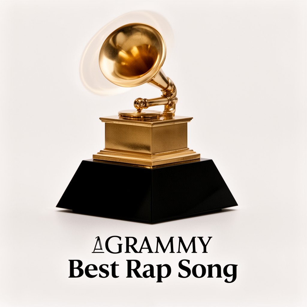 AI-generated illustration of Grammy Award for Best Rap Song