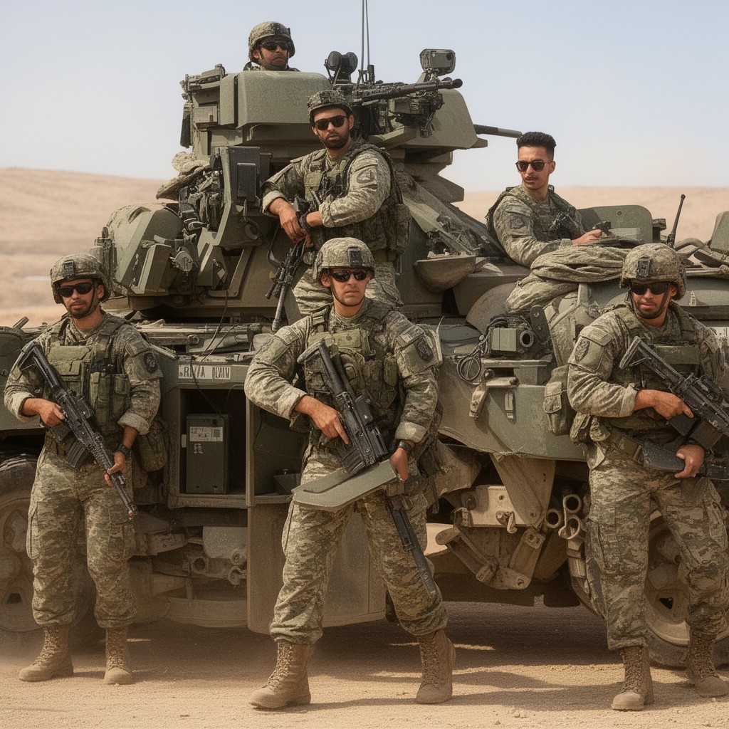 AI-generated illustration of Israel Defense Forces