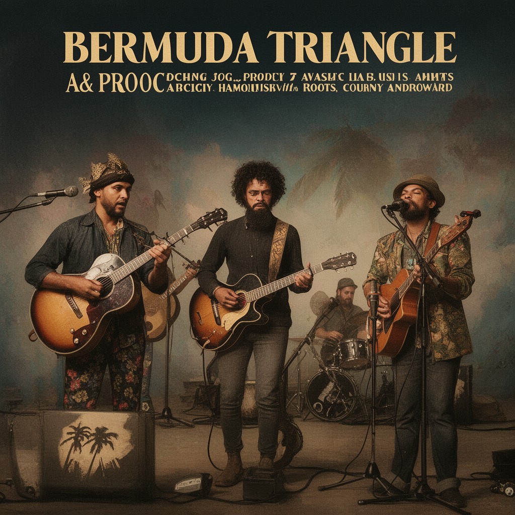 AI-generated illustration of Bermuda Triangle (band)
