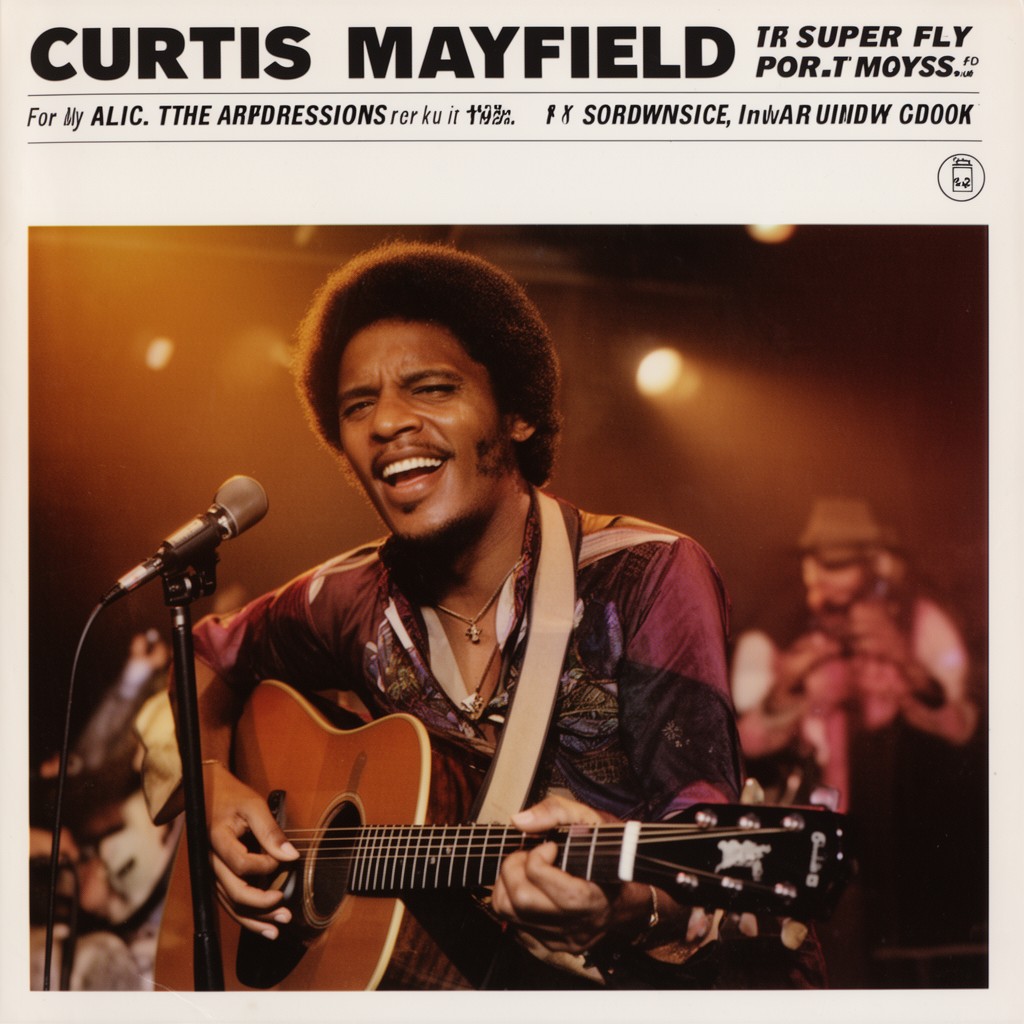 AI-generated illustration of Curtis Mayfield