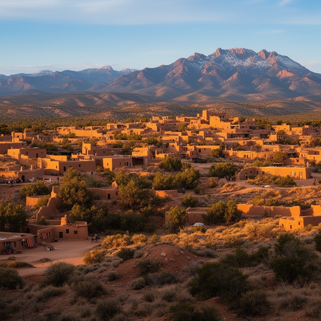 AI-generated illustration of Northern New Mexico