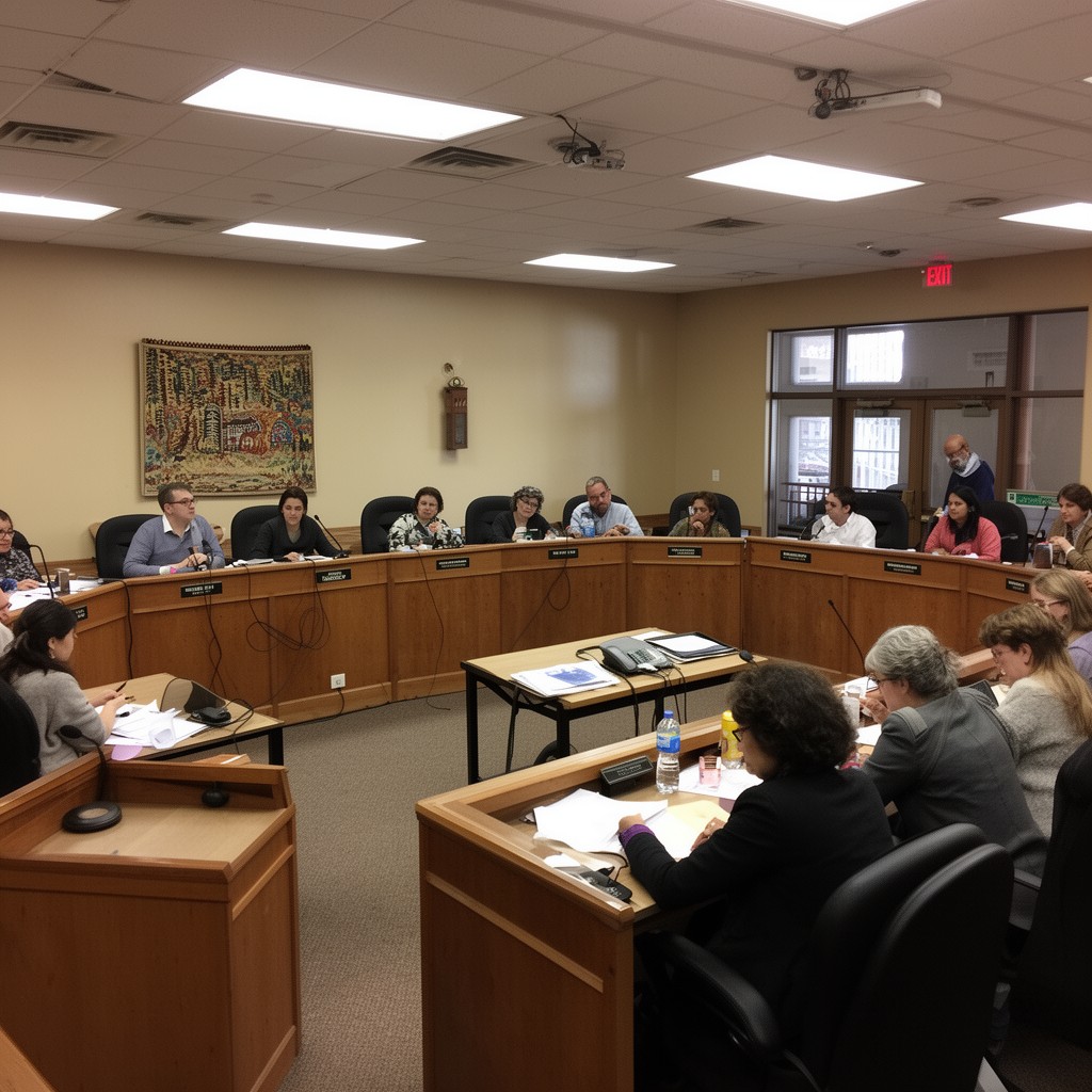 AI-generated illustration of Santa Fe City Council
